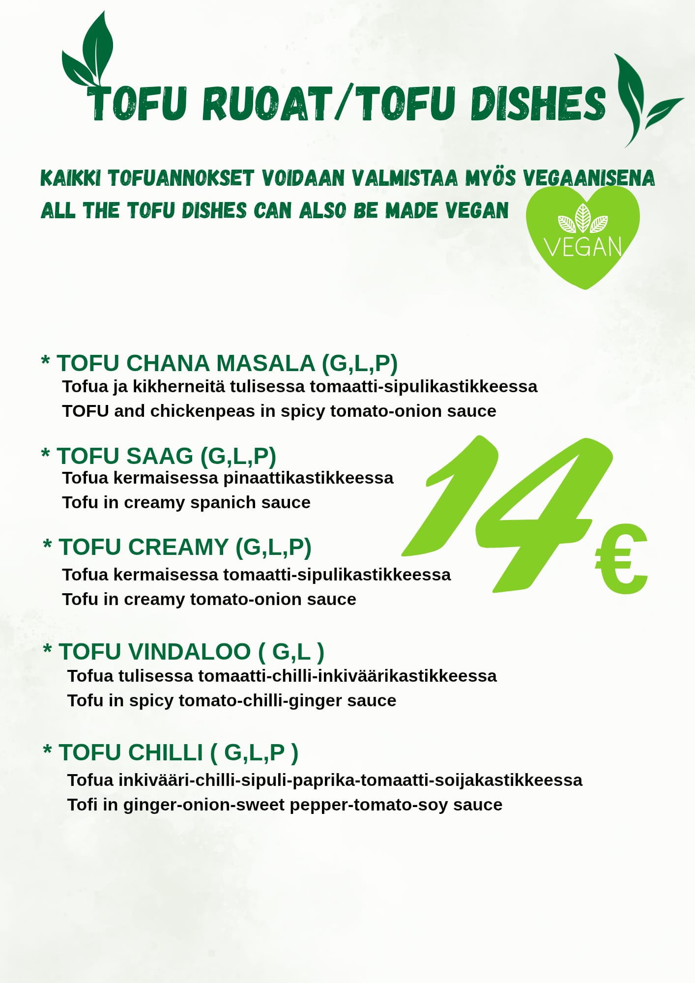 Ravintola Halesi menu page 9